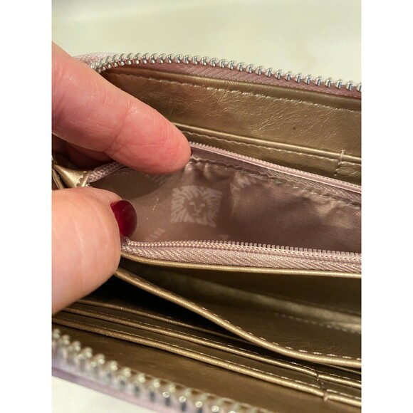 Anne Klein NWOT Lavender Pink Purple Wallet Clutch Wristlet 12 Credit Card Slots - Picture 9 of 12